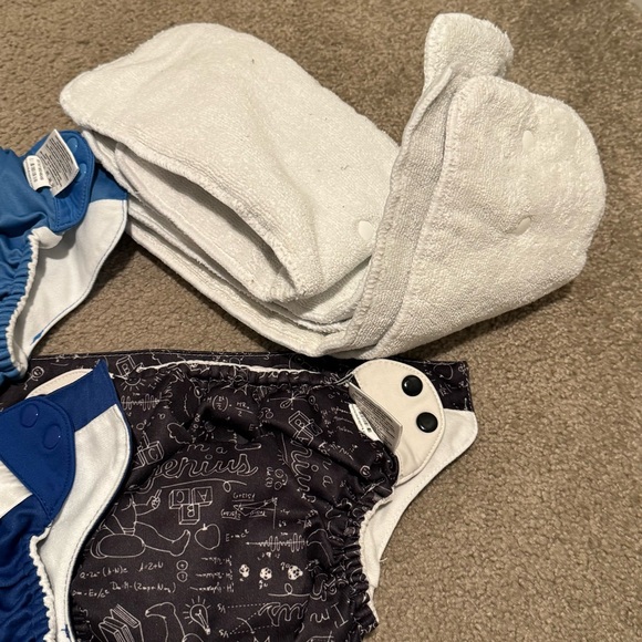 Kids Cloth Diaper Set - Blue, Black, Gray - Picture 4 of 4